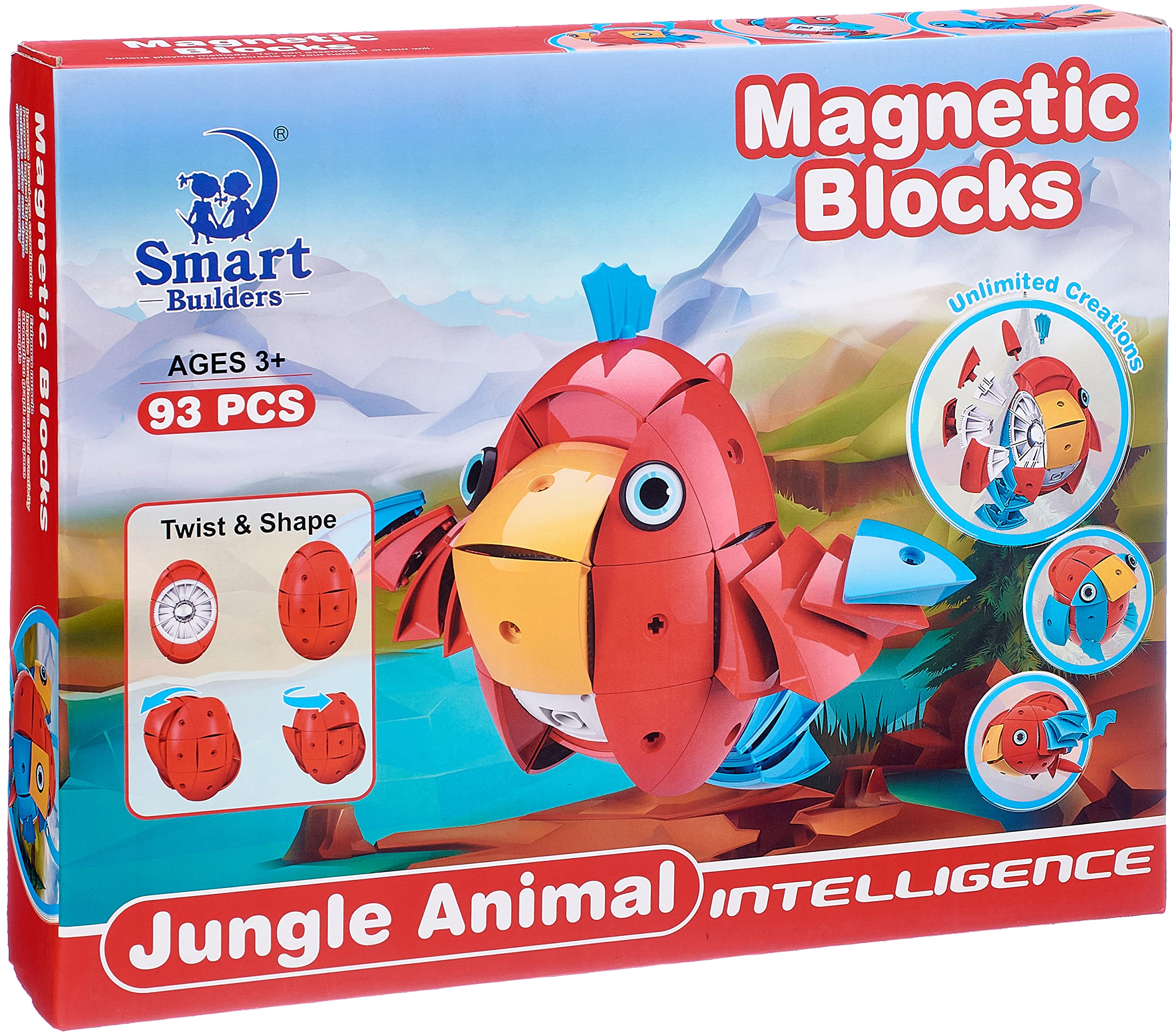اسباب بازی مغناطیسی طرح حیوانات  magnetic toy animal design