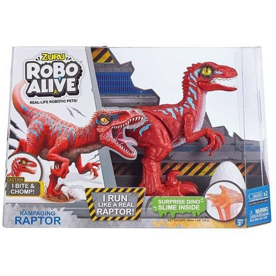 دایناسور Zuru Robo Alive Rapming Raptor قرمز