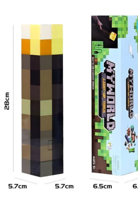 چراغ رومیزی و خواب ماینکرافت MINECRAFT TORCH MINER