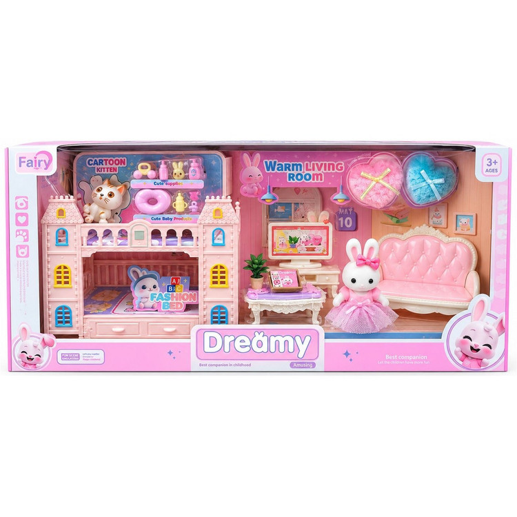 اسباب بازی اتاق نشیمن خرگوش مینیاتوری ست کامل BAY DREAMY کد 6678