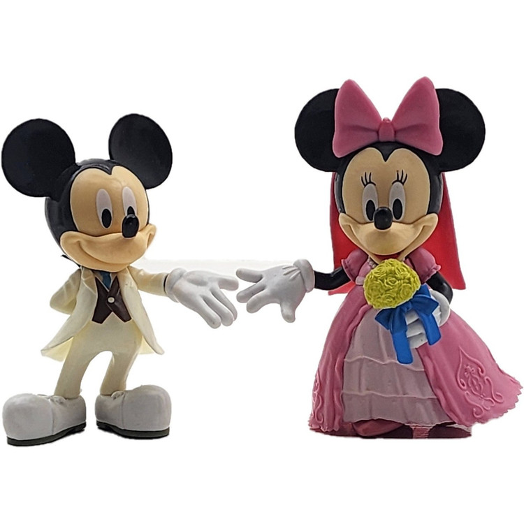 اکشن فیگور میکی ماوس و مینی ماوس عروس و داماد Mickey mouse Minnie mouse