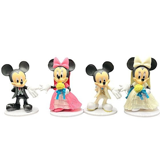 اکشن فیگور میکی ماوس و مینی ماوس عروس و داماد Mickey mouse Minnie mouse